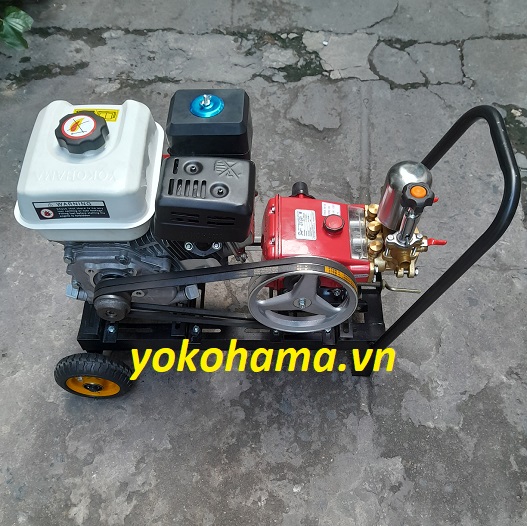 Máy rửa xe oshima 1hp động cơ xăng yokohama 6,5hp