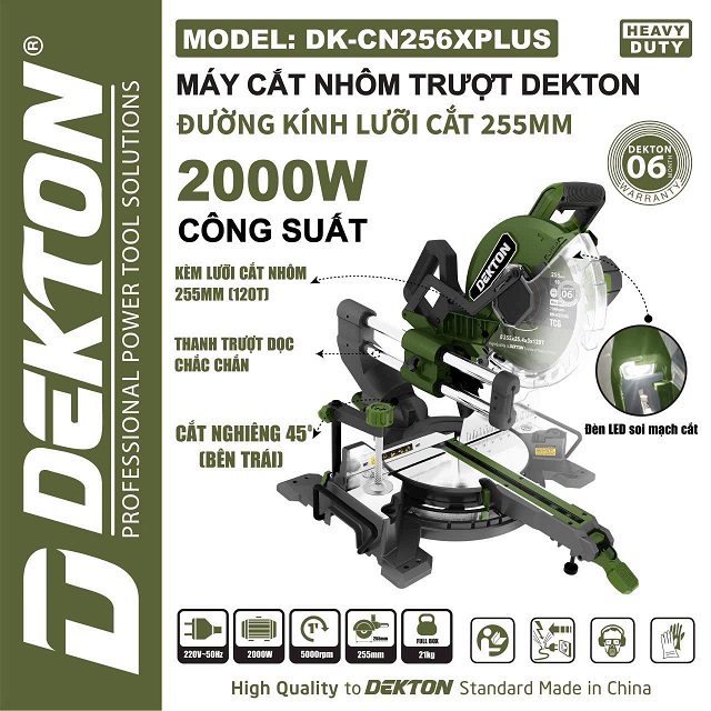 Máy cắt trượt dekton dk-cn256x plus