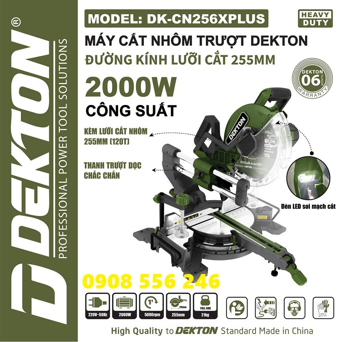 Máy cắt trượt dekton kd-cn256x plus