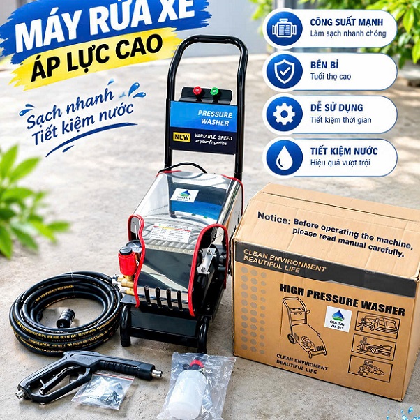Máy xịt rửa nhà xưởng Omais 228