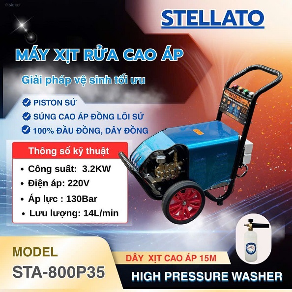 Máy rửa xe gia đình Stellato ST-800