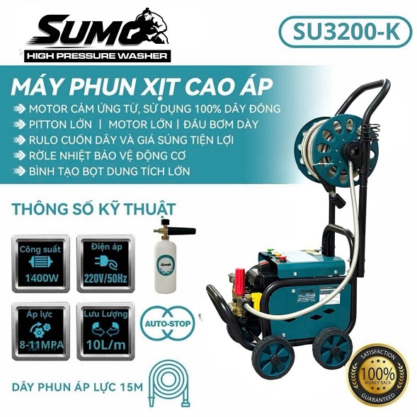 Máy rửa xe gia đình SUMO SU 3200K